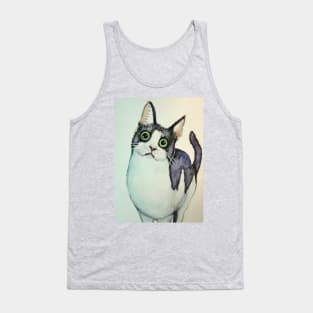 Big eyed soft  kitty Tank Top